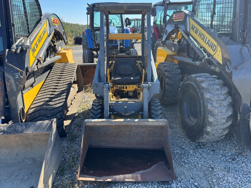 2002 New Holland LS120 skid steer at Baker and Sons in Ohio